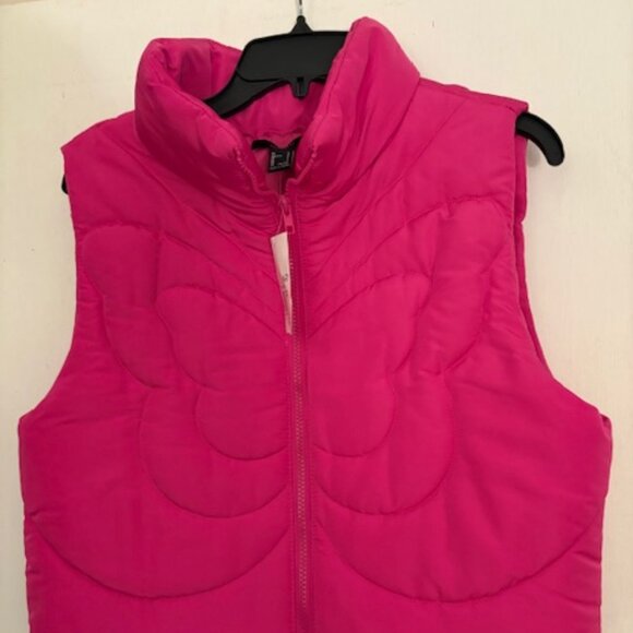 Forever 21 Pink Butterfly Vest, Size L, NWT - Picture 3 of 6